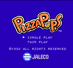 Pizza Pop! Title Screen